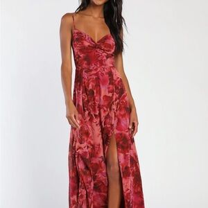 Lulus floral twist Dress